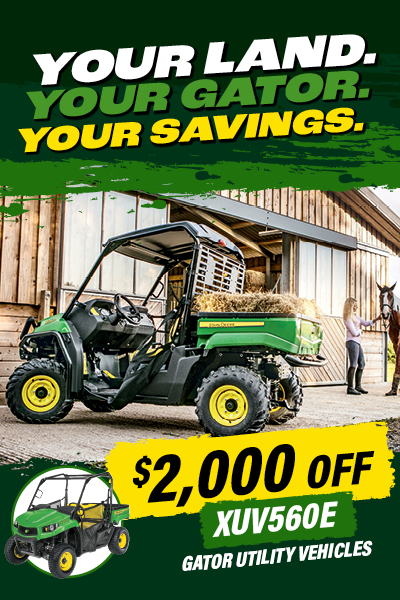 Your Land. Your Gator. Your Savings